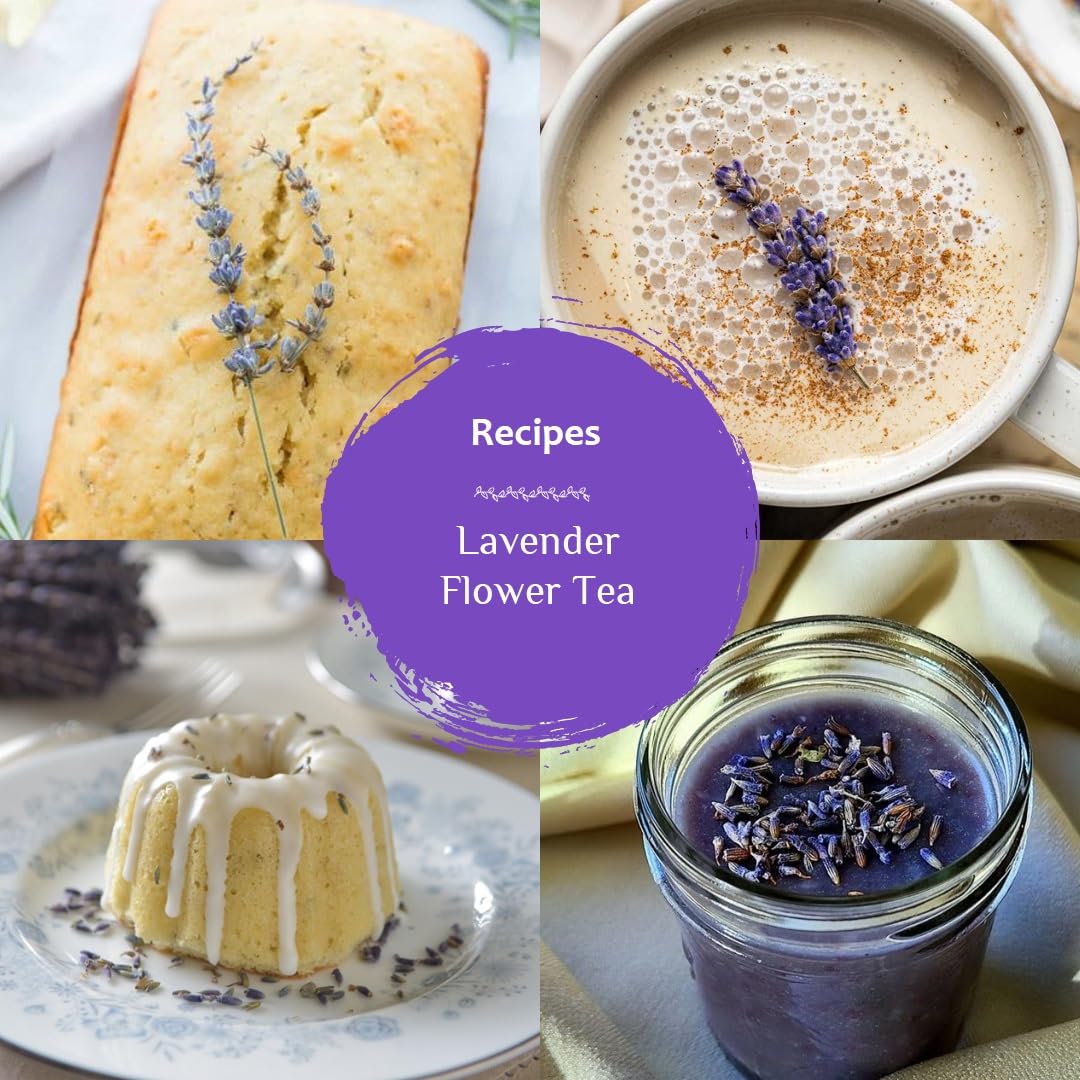 BLUE TEA - Lavender Flower Tea - 30 g - 30+ Cups | Relaxation & Stress Relief | Calming Tea | Caffeine Free - Herbal Tea - Flower Based - Natural - Non-Bitter | Reusable Pet Jar