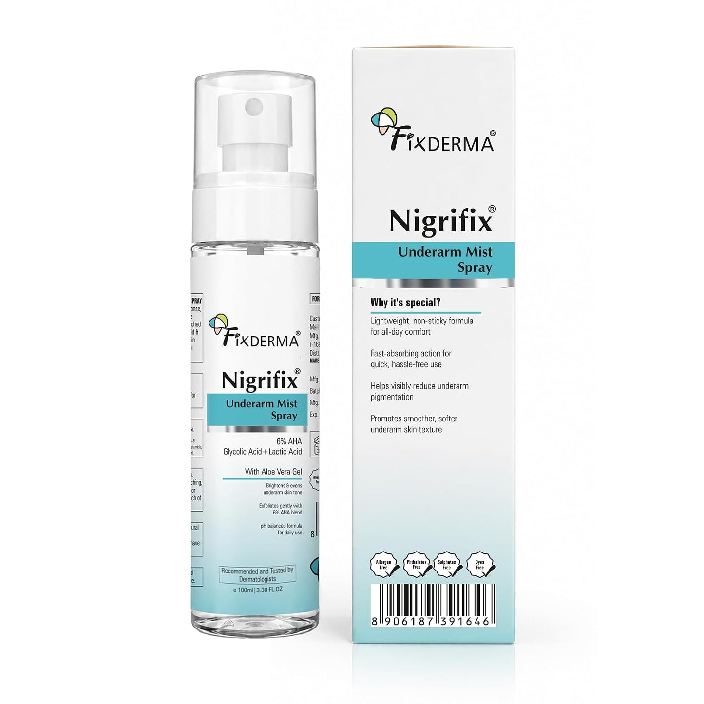 Fixderma Nigrifix Underarm Mist Spray For Dark Underarms Removal 100ml