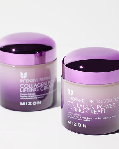 MIZON Collagen Power Lifting Cream, Face Moisturizer, Day and Night Cream, Smooth Wrinkles, Non-Greasy and Non-sticky Formula, Lifting, Tightening (75ml, 2.53 fl. oz.)