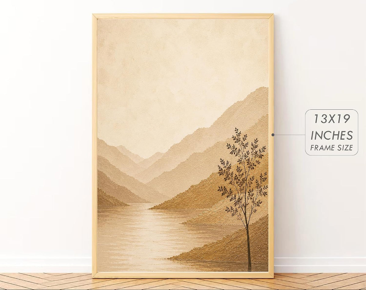 Big Modern Framed Posters Wall Decor Paintings For Living Room, Bedroom/Big Paintings For Wall Decoration, Frames For Wall Decor Set of 3 (13x19 Inches) (Sun Rise)