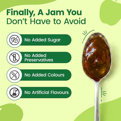 Sweetmate Mix Fruit Jam for Kids and Adults - (220g) | 100% Pure No Added Sugar | With Real Fruit Pulp | Naturally Sweetened | Diabetic and Keto Friendly | Delicious Jam