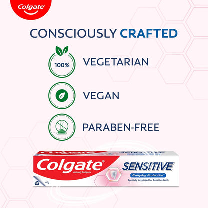 Colgate Sensitive Everyday Protection Toothpaste, For Sensitivity Relief, 80g