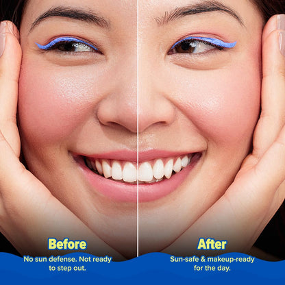 Aqualogica Bright+ Makeup-Set Sunscreen Mist SPF 50+ PA++++ with Blueberry & Kojic Acid | Ultra-Fine Mist for Easy Application over Makeup | Quick Drying | Sets Make-Up | No White Cast | Easy Reapplication | Hydrates & Refreshes | 80 ml