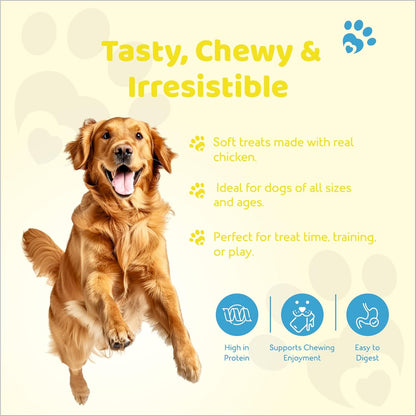 PETOSKA Chicken Sticks- 100gms | Dog Treats Made with Milk & Cheese | Highly Nutritious | Easy to Digest | Healthy Bone & Muscle | Suitable for All Dog Breeds | Pack of 1