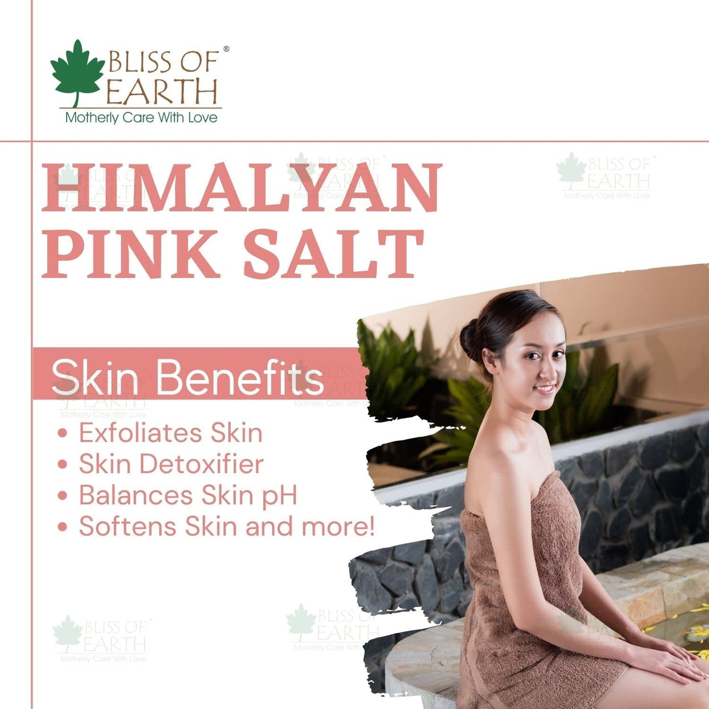 Bliss of Earth 1KG Granular Pakistani Himalayan Pink Salt Non Iodized for weight loss & Healthy Cooking, Natural Substitute of White Salt