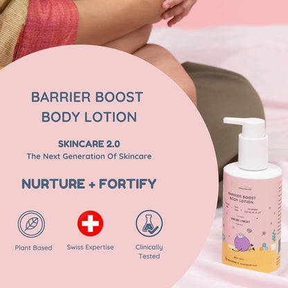 Little Rituals Barrier Boost Baby Body Lotion | Ceramide, Coconut Milk, Gotu Kola | Natural, Organic, Dermat Tested, Swiss Technology | Made Safe | Moisturizing & Nourishing | 250 ml