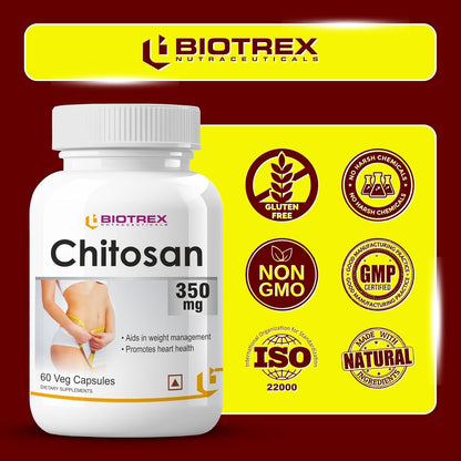 Biotrex Nutraceuticals Chitosan 350mg - 60 Capsules