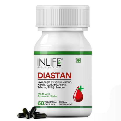 Inlife Diastan Diabetes Care Ayurvedic Supplements - 60 Vegetarian Capsules