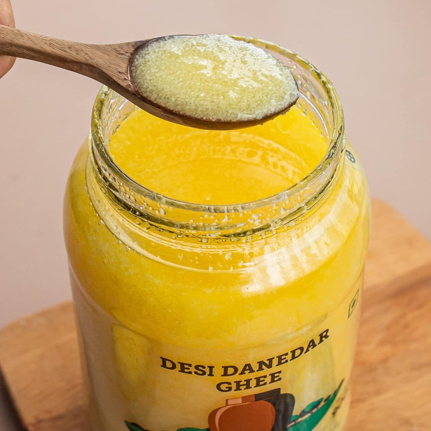 Country Delight Cow Ghee | 100% Pure Desi Danedar Cow Ghee, 900 ML (Single Pack) - Naturally Aromatic with a Unique Granular Texture