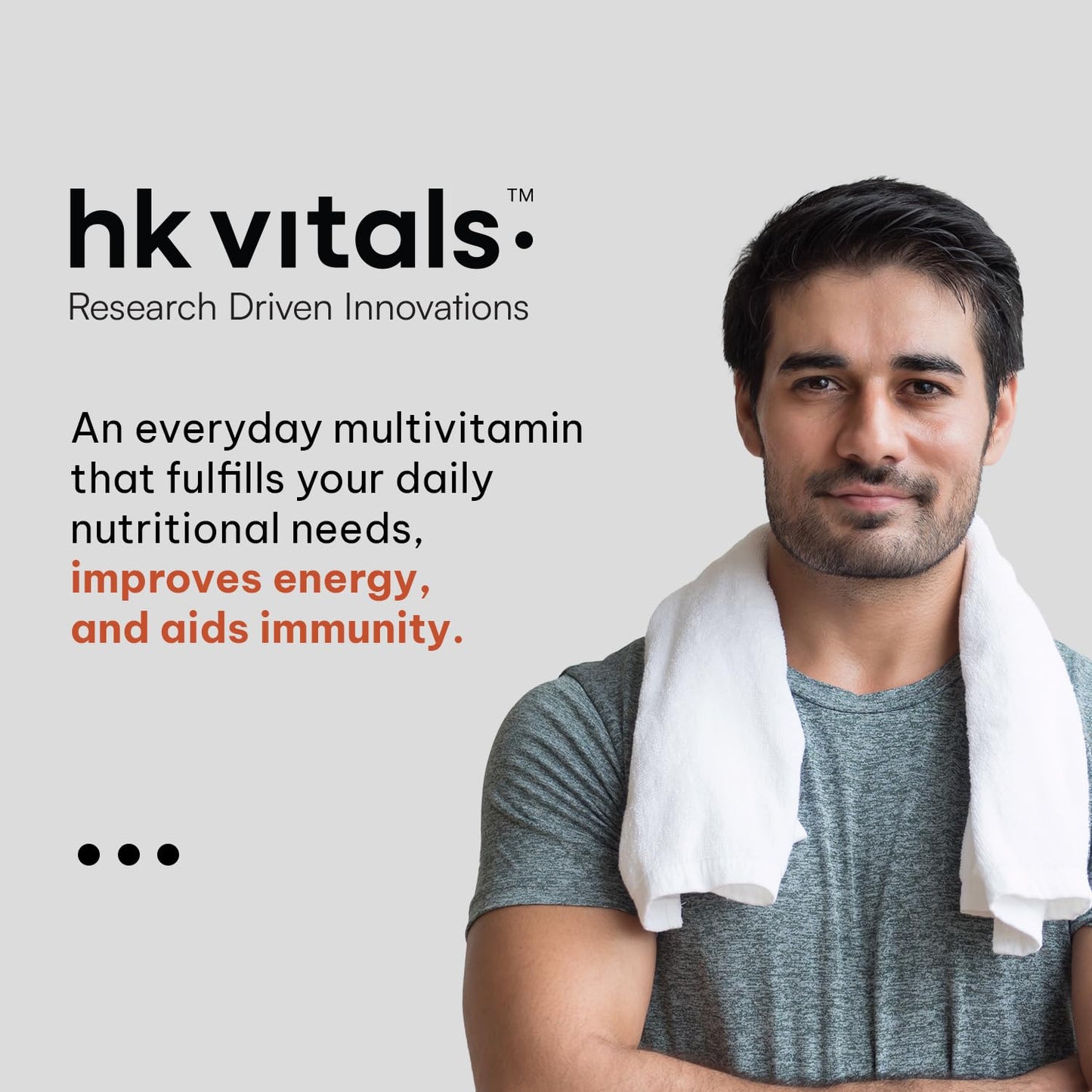 HealthKart hk vitals Multivitamin | For Men and Women | With Zinc, Vitamin C, Vitamin D3, Multiminerals & Ginseng Extract