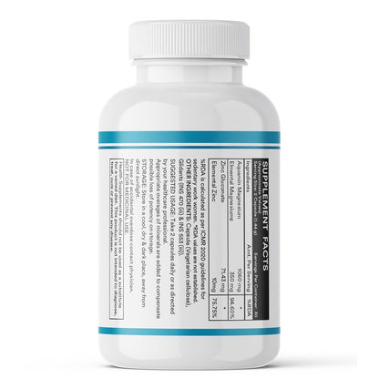 INLIFE Marine Magnesium Supplement 1060mg | Aquamin Mg Naturally Sourced from Red Algae with Zinc Gluconate | Multi-Mineral Complex | Supports Muscle Function, Energy, Metabolism & Daily Wellness | 60 Vegetarian Capsules (60)