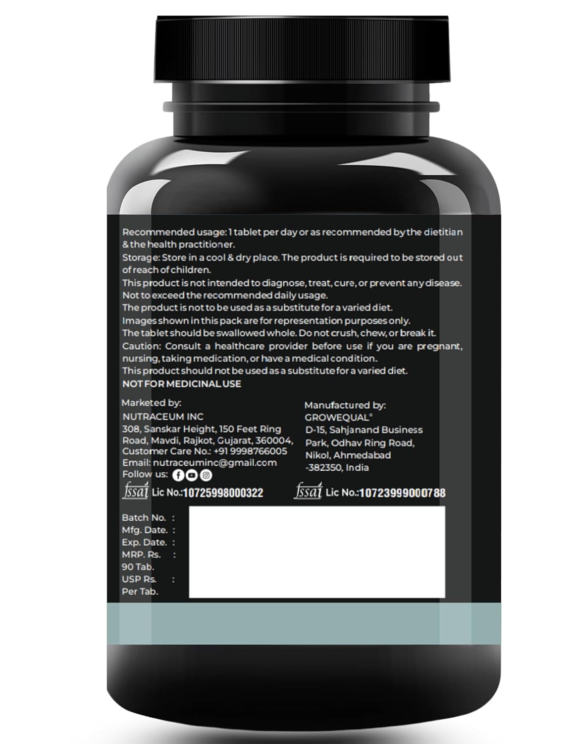 Nutrasium Nitric Oxide Supplement For Man | 2250 mg L-Arginine, 750 mg L-Citrulline with Chromium Picolinate For Supports Nitric Oxide Level, Improve Muscle Pump & Blood Flow, Boost Endurance, Stamina & Performance | 45 veg Tablets.