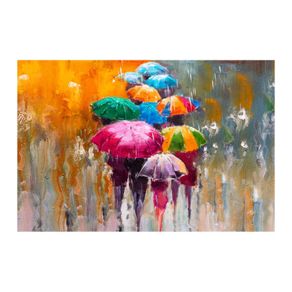 Umbrella Paintings for Living room, Umbrella Poster Big Size with Sparkle Coated Lamination - 2776 (Self Adhesive) 18x24 Inch
