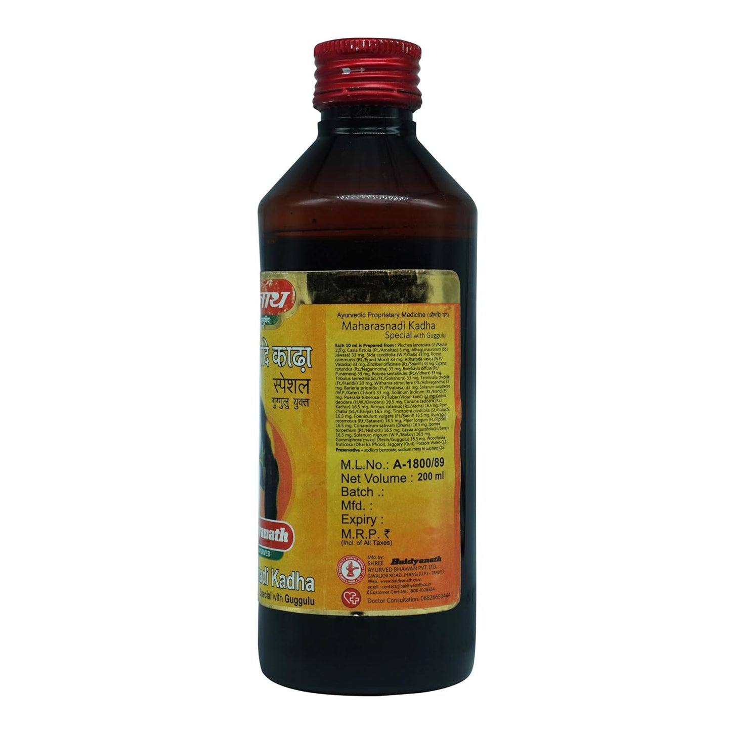 Baidyanath Asli Ayurved Jhansi Maharasnadi Kadha With Guggulu | 450 Ml