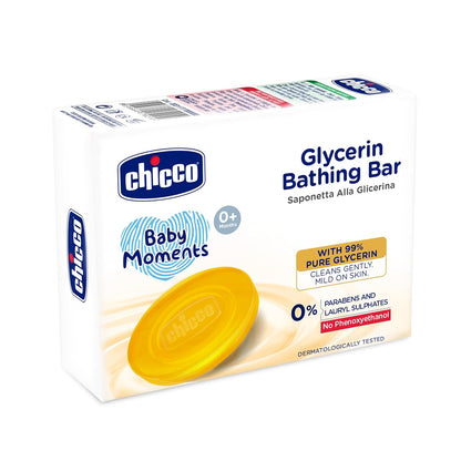 Chicco Baby Moments Glycerin Bathing Bar with 99% Pure Glycerin 75g