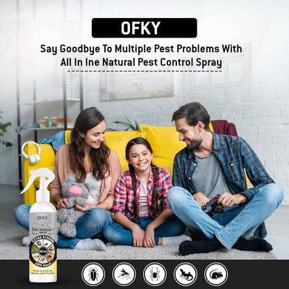 Aifanciey Natural All-in-One Insect Spray | Herbal Indoor Bug Control | Bedbugs, Ants, Mosquitoes, Cockroach, Rat, Lizard, Bedbugs, Spider | Snake & Roaches Treatment | Safe for Home Use