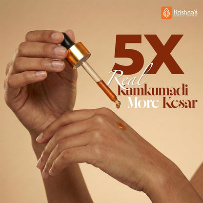 Krishna’s Kumkumadi Taila -10 ml | Herbal Ayurvedic Face Oil | Radiant & Nourished Skin | For Natural Glow