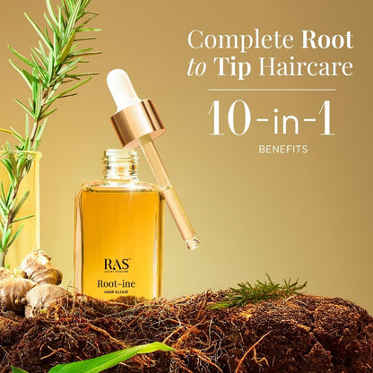 Ras Root-ine™ Hair Elixir with 30 Regenerative Botanicals