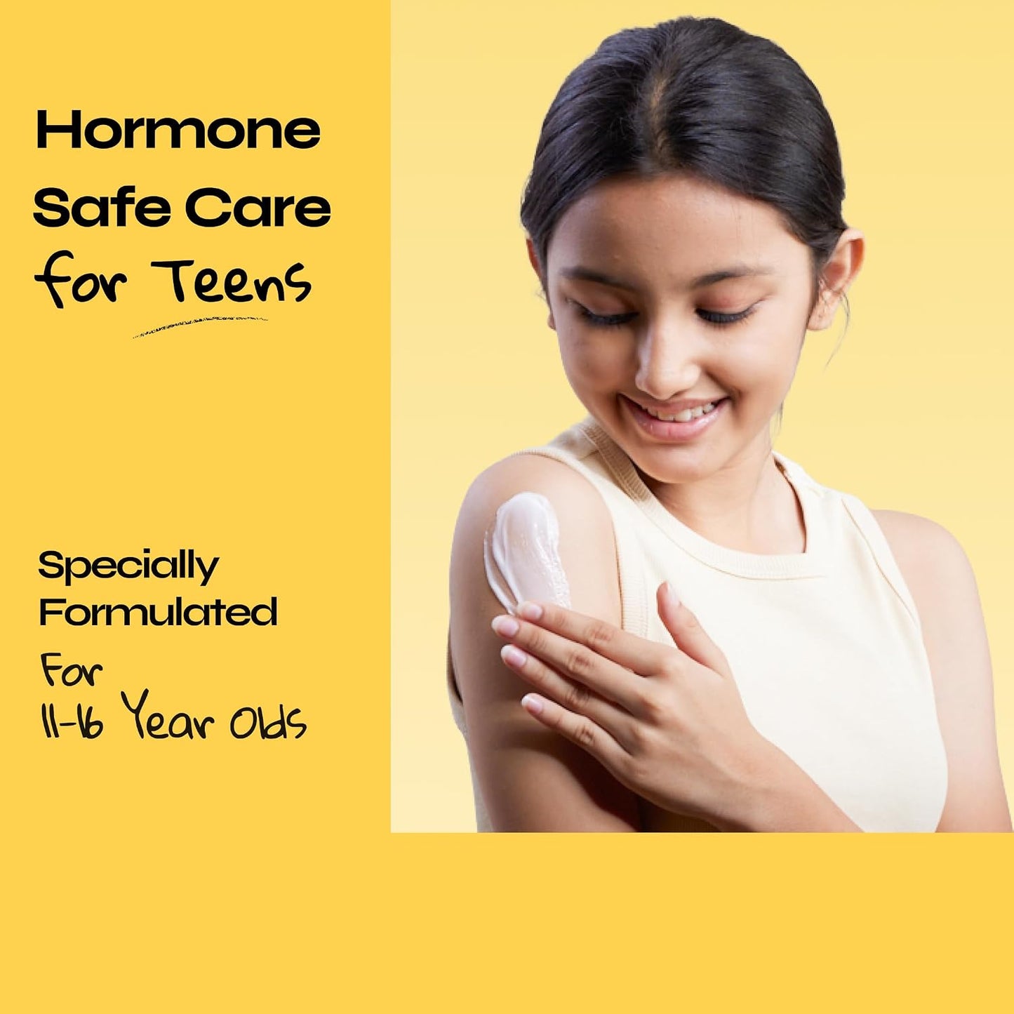 Tikitoro Teens Hydrating Body Lotion 100% Vegan with Shea Butter, Sea Buckthorn, Kashmiri Saffron Extract, Moisturises, Soothes & Nourishes Skin (Age: 11+ Years) (300 ml x 1)