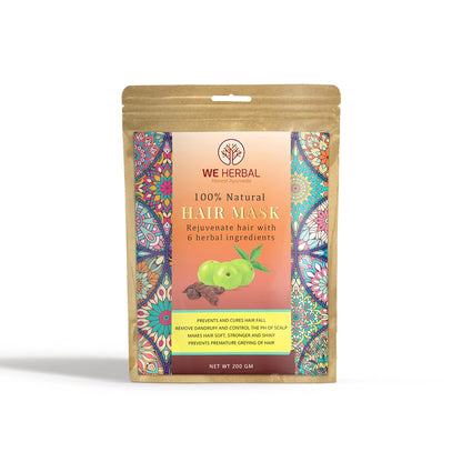 WE HERBAL Hair Mask 200g, Natural Hair Care, Deep Conditioning & Nourishing, Suitable for All Hair Types