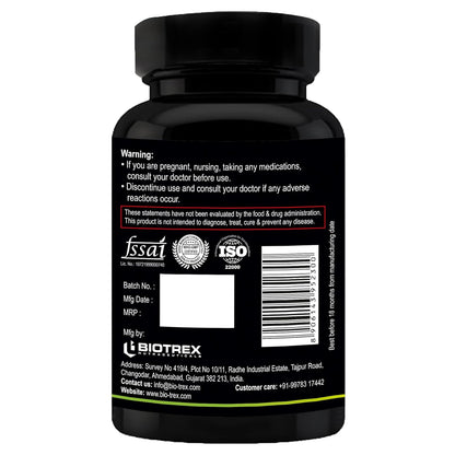 Nutriosys L-Tyrosine 500mg Supports Cognitive Health & Brain Function, Essential For Thyroid Functions - 90 Veg Capsules