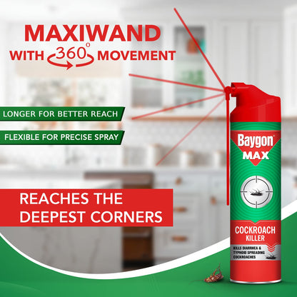 Baygon Cockroach Killer Spray, 400 ml