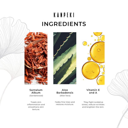 Kanpeki Perfecting Cream Face Moisturizer For Daily Use|Provide Hydration&Counteracts Signs Of Aging|Enriched With Sandalwood,Aloe Vera,Vitamin E&A|Suitable For Normal,Combination&Oliy Skin