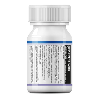 INLIFE Melatonin 5mg Tablets | Supports Sleep and Relaxation | Vegetarian Friendly & Easy to Swallow Supplement for Men and Women - 120 Tablets