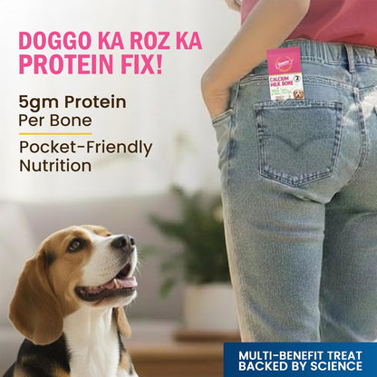 GNAWLERS Calcium Milk Bone for Baby Dogs - Mini (270 gm) - 30 Pieces