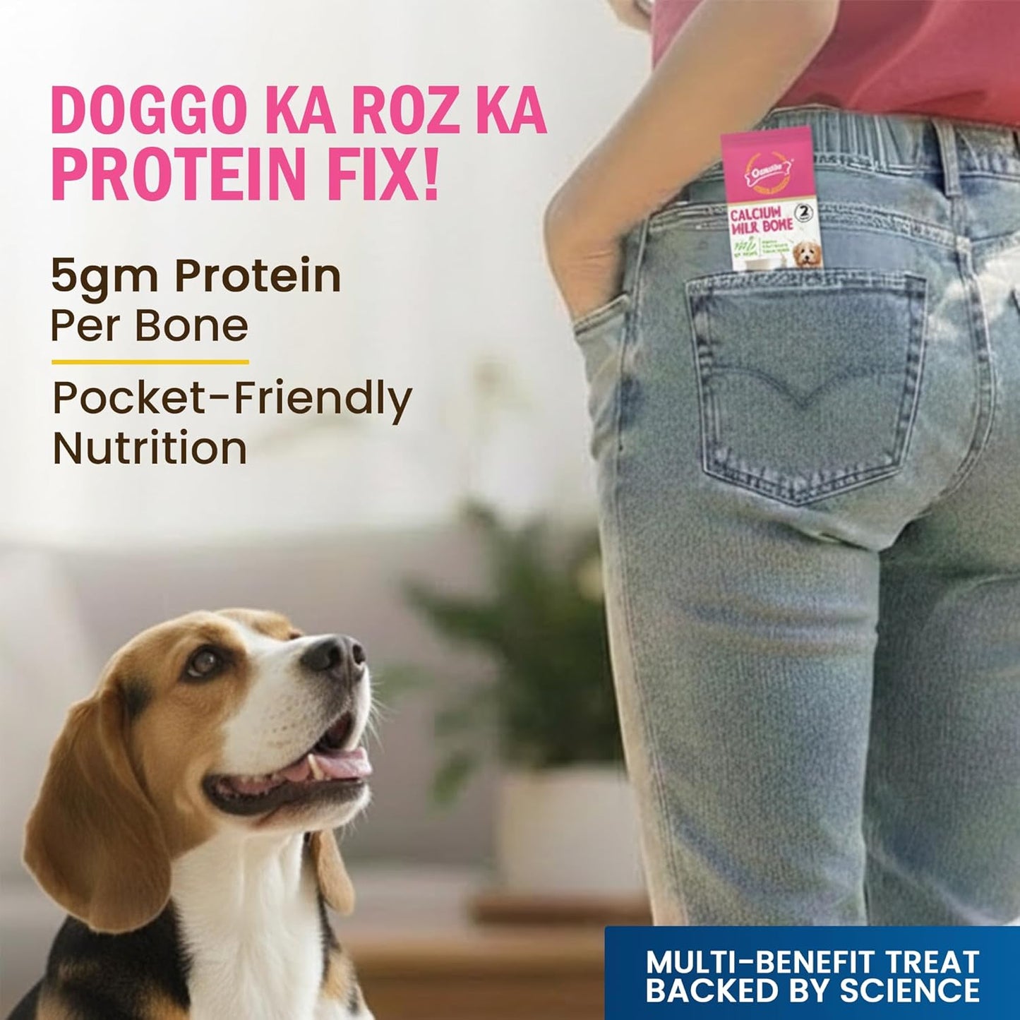 Gnawlers Dog Treats Bone Calcium Bone (30 in 1) Pack of 1