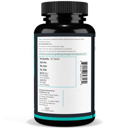 Calcium Magnesium Zinc Vitamin D3 Vitamin B12 & Vitamin K2 – 60 Vegetarian Tablets for Bone Health, Joint Support, and Immunity Support for Women & Men