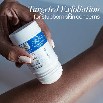 Be Bodywise 7% Glycolic Acid Exfoliating Body Stick | Gentle & Hydrating | Multifunctional | Exfoliates Skin, Smoothens Bumps & Reduces Ingrown Hair | With 0.5% Salicylic Acid & Shea Butter | 30g