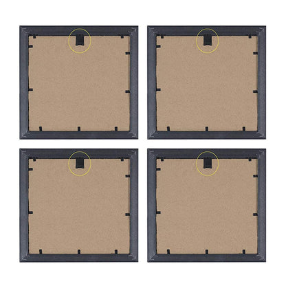 Animal cartoon wall art painting for living room, kids Framed Painting for kids room, set of 4, 9x9 Inch