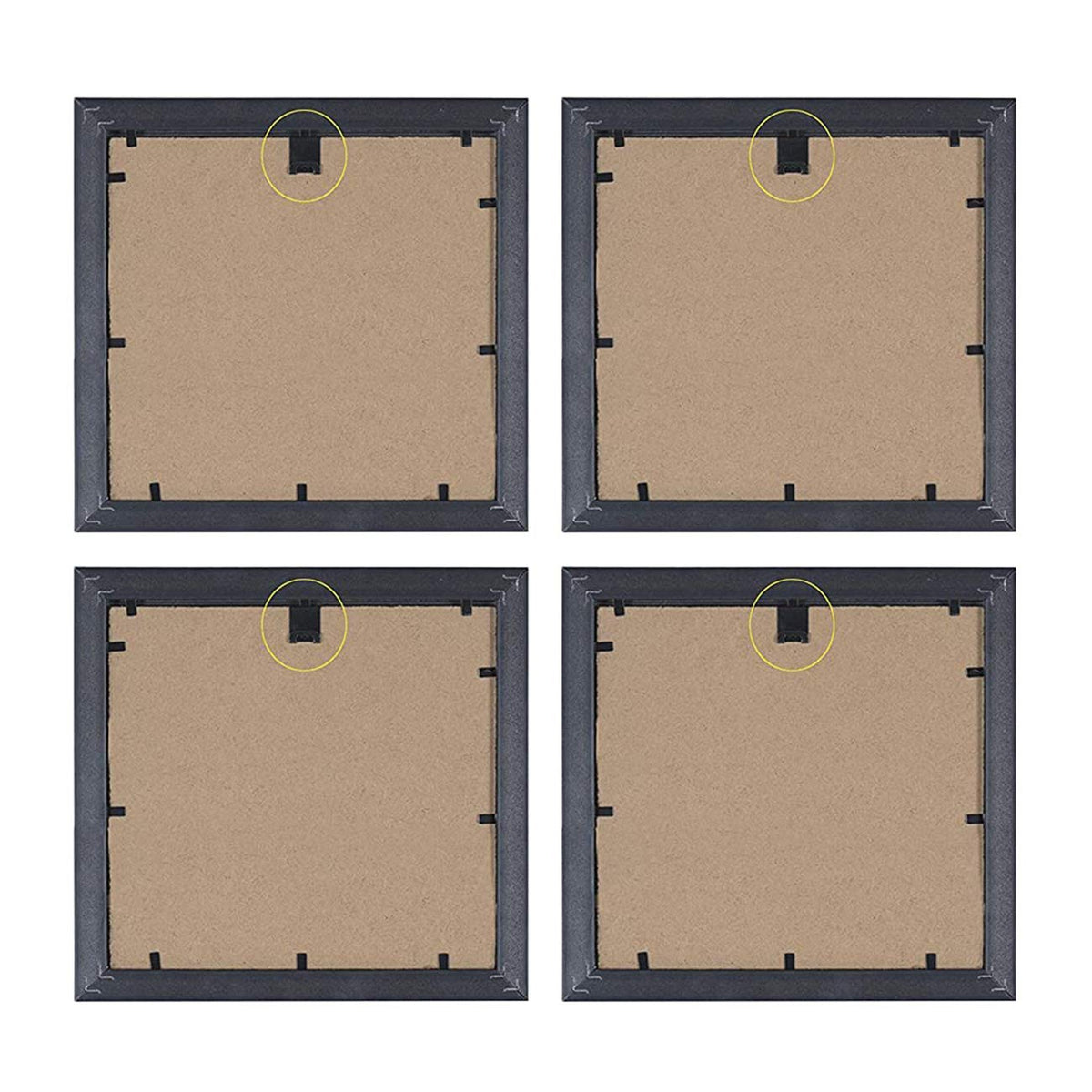 Landscape Wall Art Painting for Living Room, Tree & Nature Framed Painting, Set of 4, 9x9 Inch