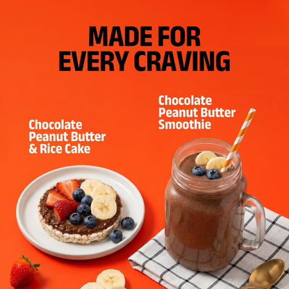 Pintola Peanut Butter Chocolate Flavour Crunchy - 18.6g Protein & 5.2g Dietary Fiber, Made with Premium Roasted Nuts & Cocoa, Gluten Free, Zero Cholesterol & Trans Fat, Vit E & B3, Dark Chocolate