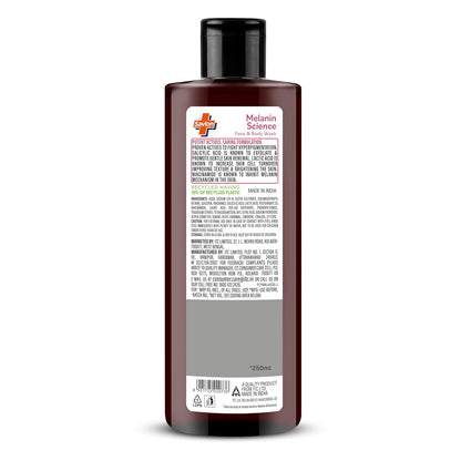 Savlon Melanin Science Face & Body Wash 250ml | With 1% Salicylic Acid + 1% Lactic Acid + 0.5% Niacinamide | Fights Hyperpigmentation | Helps Renew Dull Skin in 7 Days | Dermatologically Tested