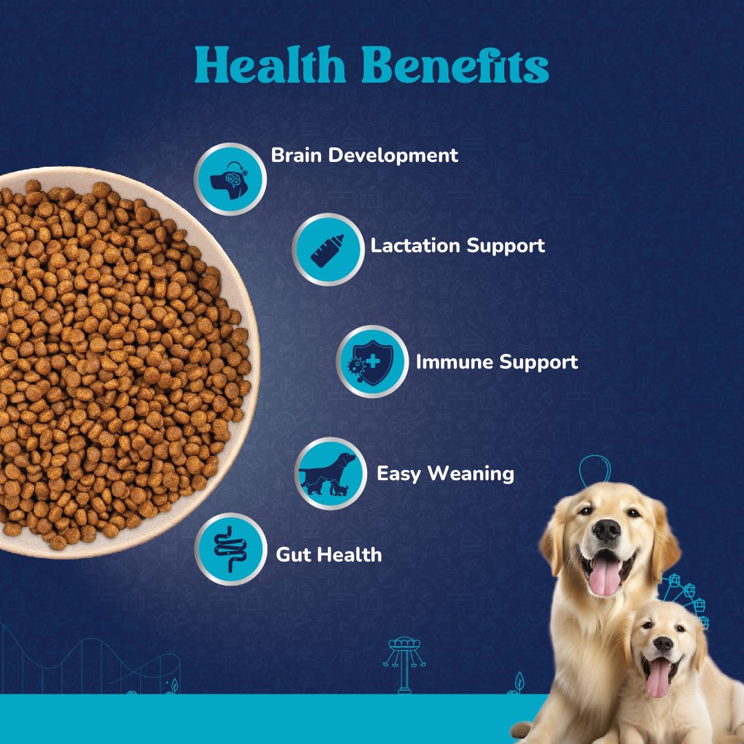 Carniwel Fresh Chicken Starter Dry Dog Food 1kg | Natural Ingredients for Easy Weaning | GMO-Free | Highly Palatable | Immune & Lactation Support | Premium, Tailored Nutrition for Large Dog
