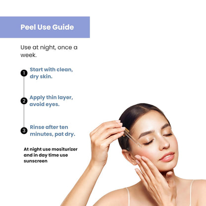 The True Therapy 30% AHA + 2% BHA + 5% PHA Skin Peeling Solution for Instant Glowing Skin – 30 ml