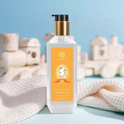 Forest Essentials Dasapushpadi Daily Moisture Lotion Specially for Babies | Traditional Formula | Safe, Natural & Gentle Moisturiser for Baby's Delicate Skin