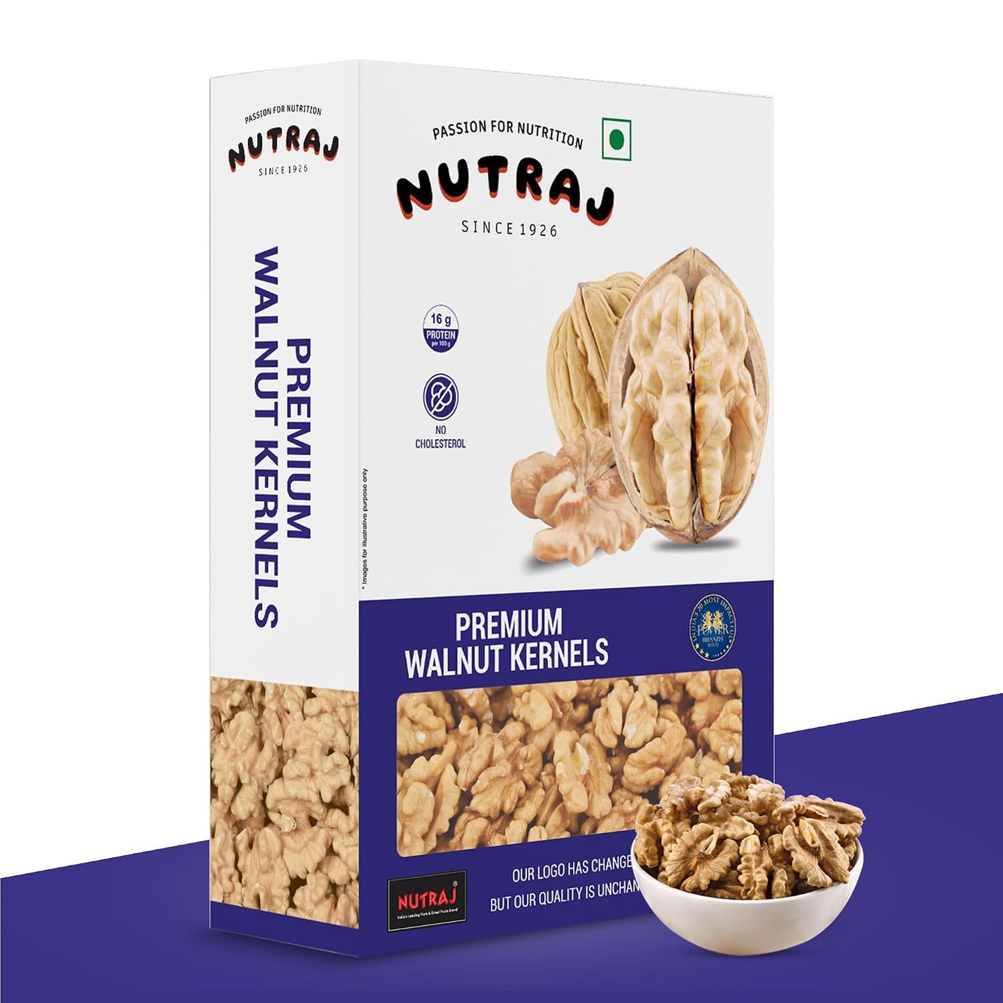 Nutraj Premium Walnuts Kernels 200gm without shell | Walnut | Akhrot Giri | Dry Fruits | Nuts | Grocery Items.