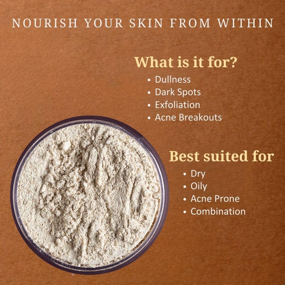 Svarasya Kiyomeru Powder Face Wash | 100 gms Ancient Natural Face Wash for Sensitive Skin | Chemical Free | Suitable for Oily and Dry Skin | For Men and Women