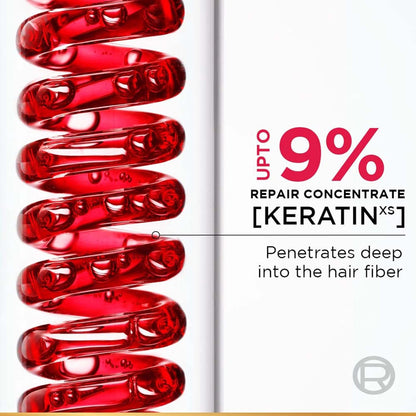 L'Oreal Paris Total Repair 5 Conditioner For Damaged Hair | Powered by Keratin XS Technology| Fights 5 Signs of Hair Damage- Frizz, Breakage, Dryness, Stiff Hair, and Split ends | 340 ml