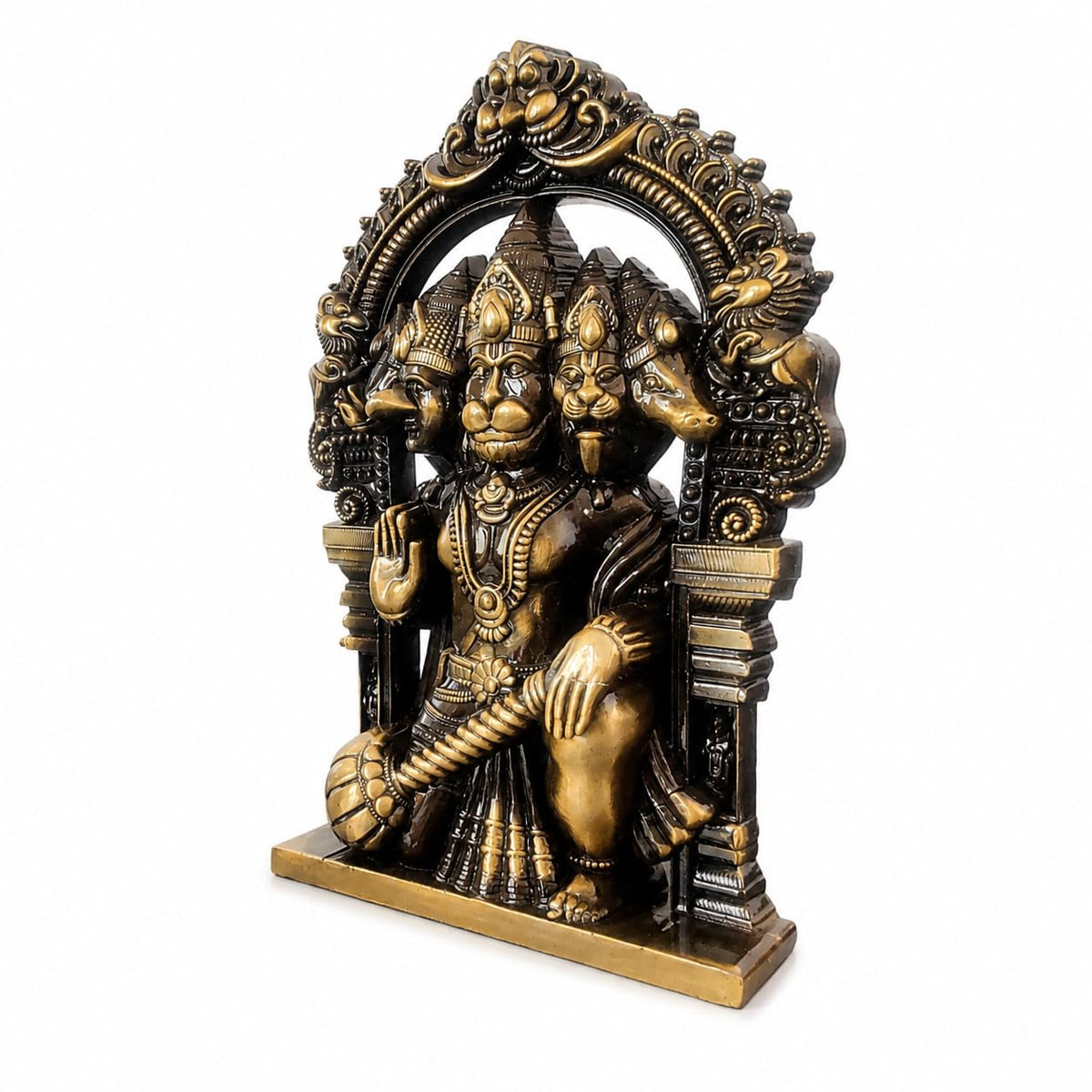 Panchmukhi Hanuman Idol for Home Decor & Puja, Decorative Lord Hanuman Murti for Office Desk, Temple