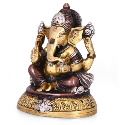 God Ganesha Brass Idol Elephant Success Lord Ganesh Sculptures