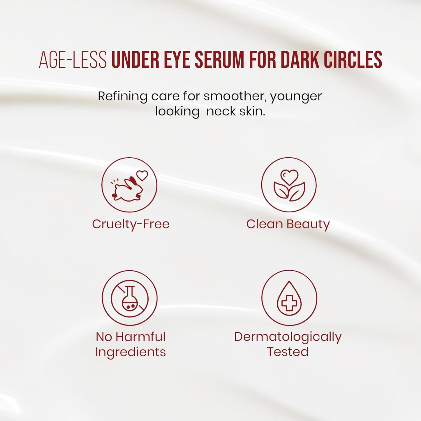 Mitchell USA Lineless Eye Serum – Peptide & Lotus Bio-Repair – Reduces Dark Circles, Wrinkles & Puffiness Lightweight Anti-Aging Formula 15ml