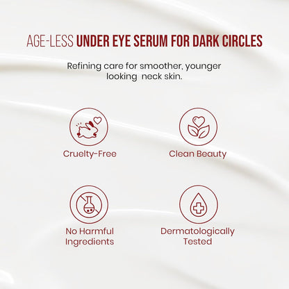 Mitchell USA Lineless Eye Serum – Peptide & Lotus Bio-Repair – Reduces Dark Circles, Wrinkles & Puffiness Lightweight Anti-Aging Formula 15ml