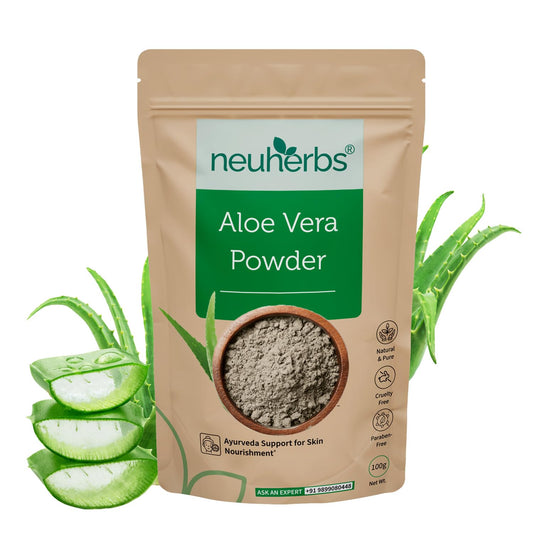 Neuherbs Aloe Vera Powder For Skin & Hair 100g | Aloevera Powder for Skin Nourishment & Hydration | 100% Pure & Natural | Cruelty & Paraben Free