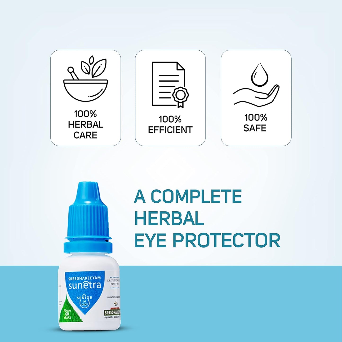 Sreedhareeyam Ayurveda Sunetra Senior Herbal Eyedrops (Above 60 years Age)'