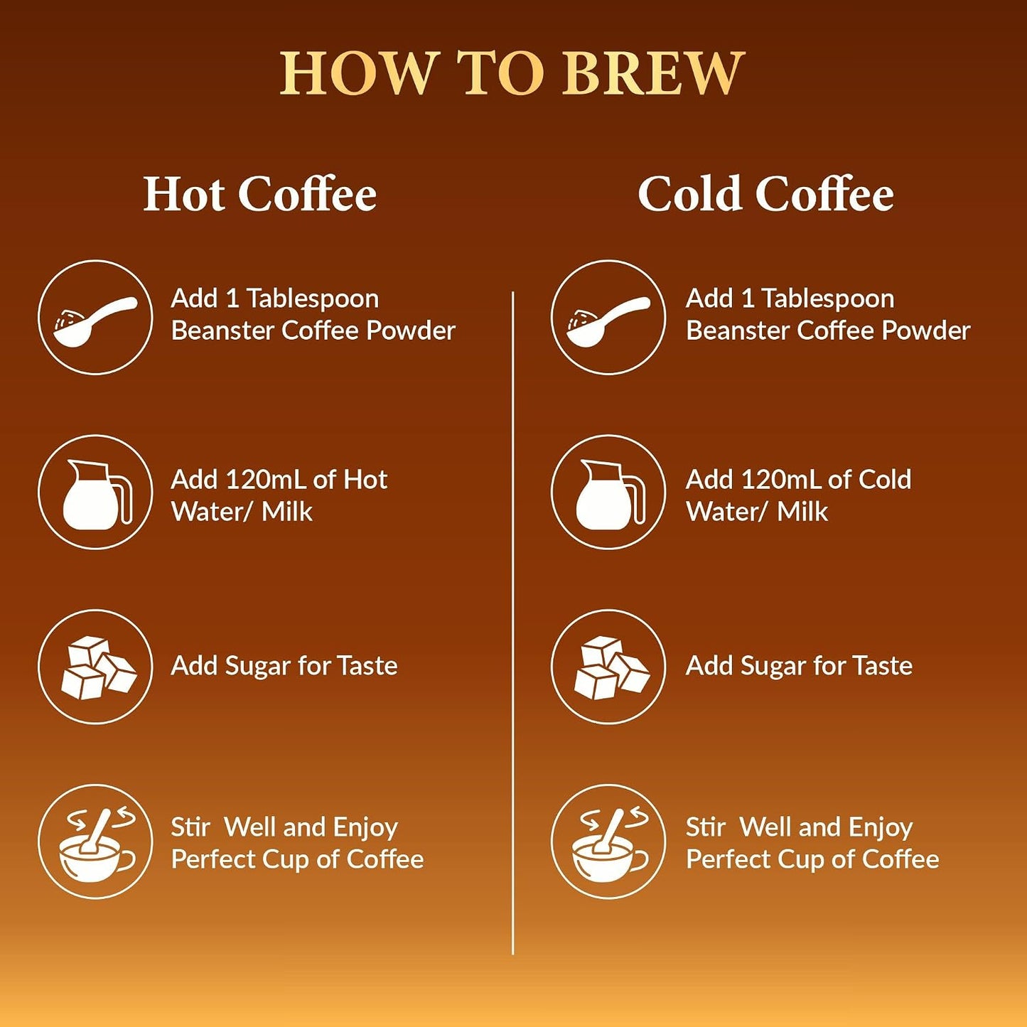 The Beanster Company Butterscotch Flavoured Instant Coffee, 50g