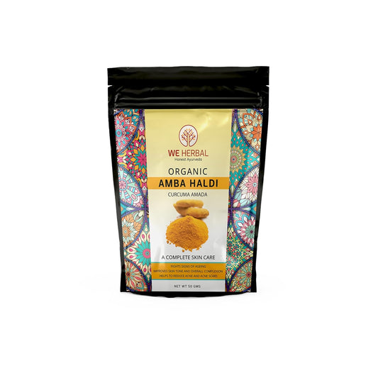 WE HERBAL Amba Haldi Powder for Skin | Pure Wild Turmeric | Fades Pigmentation & Gives Instant Glow | 100% Natural | 100 g
